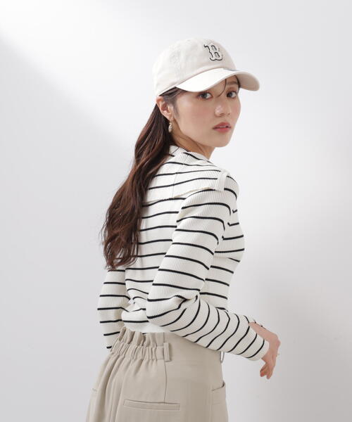 a/mie(アミー)の「<a>ビックカラーリブニット / 1216179201(ニット/セーター・レディース・ホワイト×ブラック/ブルー/グレー系その他・MEDIUM/SMALL)」の15枚目の写真