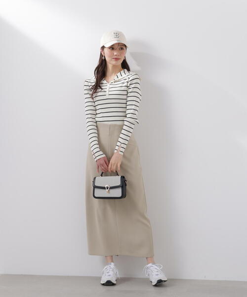 a/mie(アミー)の「<a>ビックカラーリブニット / 1216179201(ニット/セーター・レディース・ホワイト×ブラック/ブルー/グレー系その他・MEDIUM/SMALL)」の16枚目の写真