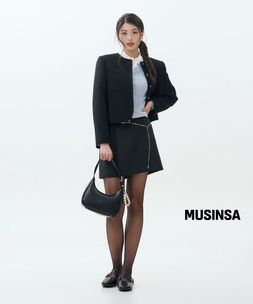 MUSINSA STANDARD WOMAN（ムシンサスタンダードウーマン）の「ウィメンズケーブルラウンドネックカーディガン[スカイブルー]（カーディガン/ボレロ・レディース・その他・SMALL/MEDIUM/LARGE/X-SMALL）」の9枚目の写真