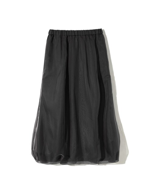 MIDIUMISOLID（ミディウミソリッド）の「MIDIUMISOLID for Ladies シアーロングバルーンスカート（スカート・レディース・ブラック/チャコールグレー/ピンク・FREE）」の5枚目の写真