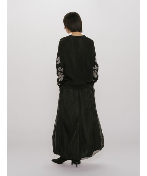 MIDIUMISOLID（ミディウミソリッド）の「MIDIUMISOLID for Ladies シアーロングバルーンスカート（スカート・レディース・ブラック/チャコールグレー/ピンク・FREE）」の11枚目の写真