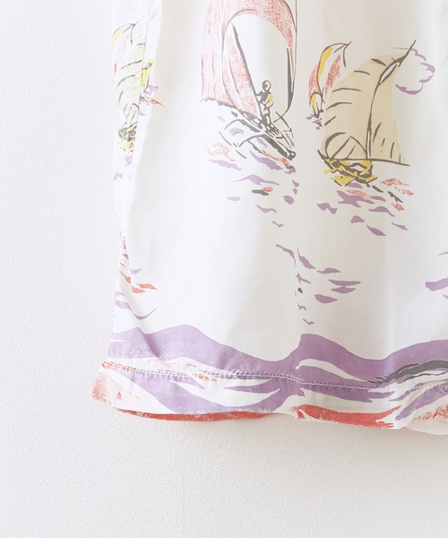 REMI RELIEF(レミレリーフ)の「REMI RELIEF/レミレリーフ レーヨンアロハシャツ(ヨット総柄) 2026年 夏 夏服(シャツ/ブラウス・メンズ・オフホワイト・M/L/XL)」の21枚目の写真