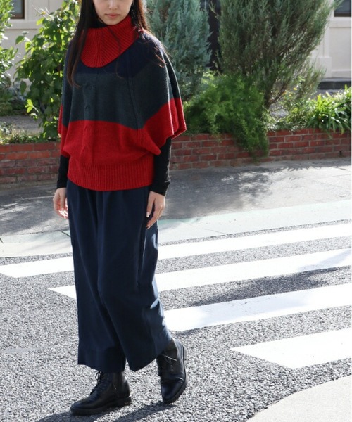 sanpo kuschel(サンポクシェル)の「個性を添えてくれるニットトップス(ニット/セーター・レディース・レッド・FREE)」の20枚目の写真