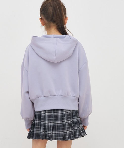 coca（coca）（コカ）の「キッズ　ソフトスウェットジップアップパーカー（パーカー・キッズ・ラベンダー/ブラック・120/130/140/150）」の13枚目の写真