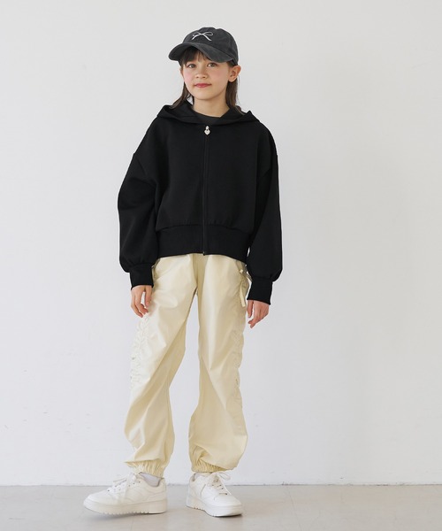 coca（coca）（コカ）の「キッズ　ソフトスウェットジップアップパーカー（パーカー・キッズ・ラベンダー/ブラック・120/130/140/150）」の17枚目の写真