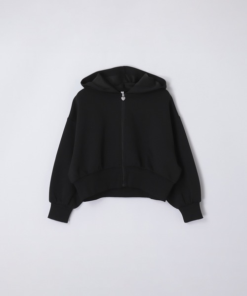 coca（coca）（コカ）の「キッズ　ソフトスウェットジップアップパーカー（パーカー・キッズ・ラベンダー/ブラック・120/130/140/150）」の5枚目の写真