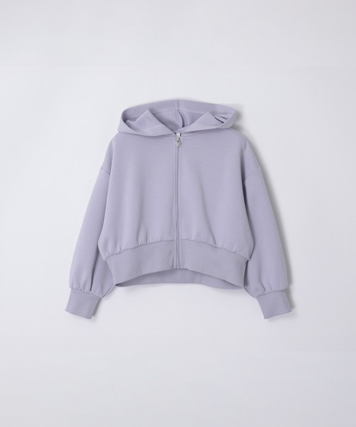coca（coca）（コカ）の「キッズ　ソフトスウェットジップアップパーカー（パーカー・キッズ・ラベンダー/ブラック・120/130/140/150）」の6枚目の写真