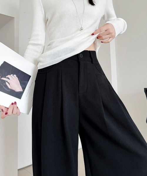 Miniministore（ミニミニストア）の「コーデュロイパンツレディースワイドパンツ（その他パンツ・レディース・ダークブラウン/ブラウン/アイボリー/ブラック/ベージュ・FREE）」の12枚目の写真