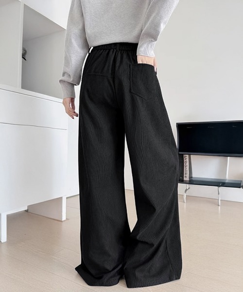 Miniministore（ミニミニストア）の「コーデュロイパンツレディースワイドパンツ（その他パンツ・レディース・ダークブラウン/ブラウン/アイボリー/ブラック/ベージュ・FREE）」の13枚目の写真