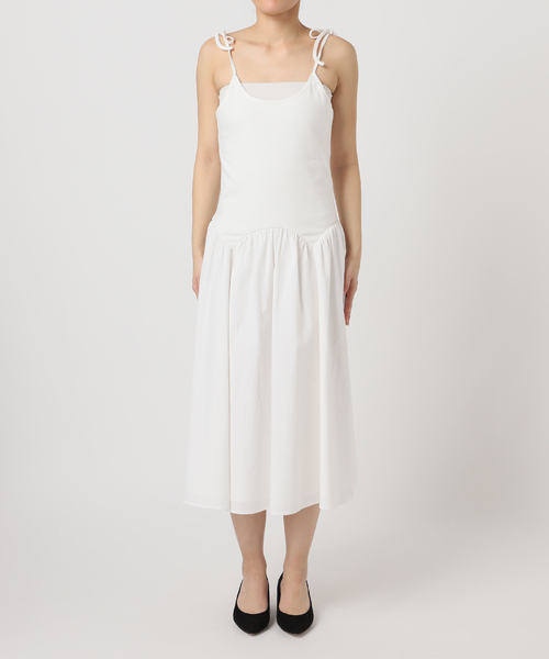 U by SPICK&SPAN(ユーバイスピックアンドスパン)の「カットドッキングギャザースカート(スカート・レディース・ブラック/ホワイト・FREE)」の14枚目の写真