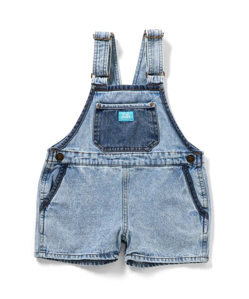 BREEZE(ブリーズ)の「Im Jelly 加工ショートサロペット(サロペット/オーバーオール・キッズ・ピンク/インディゴブルー・90/110/130)」の10枚目の写真