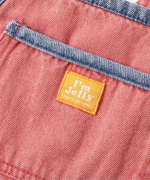 BREEZE(ブリーズ)の「Im Jelly 加工ショートサロペット(サロペット/オーバーオール・キッズ・ピンク/インディゴブルー・90/110/130)」の11枚目の写真