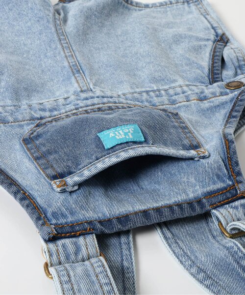 BREEZE(ブリーズ)の「Im Jelly 加工ショートサロペット(サロペット/オーバーオール・キッズ・ピンク/インディゴブルー・90/110/130)」の17枚目の写真