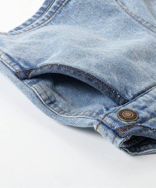 BREEZE(ブリーズ)の「Im Jelly 加工ショートサロペット(サロペット/オーバーオール・キッズ・ピンク/インディゴブルー・90/110/130)」の18枚目の写真