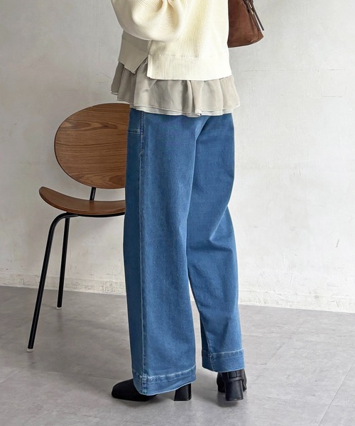 un dix cors(アンディコール)の「ストレートデニム(その他パンツ・レディース・ブルー/インディゴブルー・FREE)」の19枚目の写真