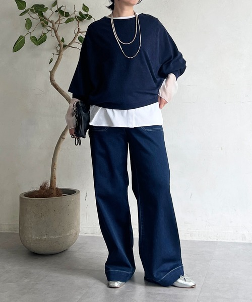 un dix cors(アンディコール)の「ストレートデニム(その他パンツ・レディース・ブルー/インディゴブルー・FREE)」の15枚目の写真