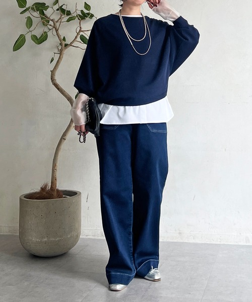 un dix cors(アンディコール)の「ストレートデニム(その他パンツ・レディース・ブルー/インディゴブルー・FREE)」の16枚目の写真