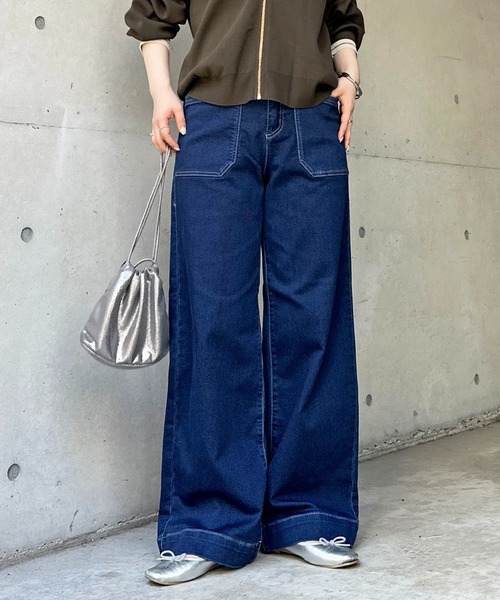 un dix cors(アンディコール)の「ストレートデニム(その他パンツ・レディース・ブルー/インディゴブルー・FREE)」の7枚目の写真