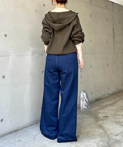 un dix cors(アンディコール)の「ストレートデニム(その他パンツ・レディース・ブルー/インディゴブルー・FREE)」の9枚目の写真