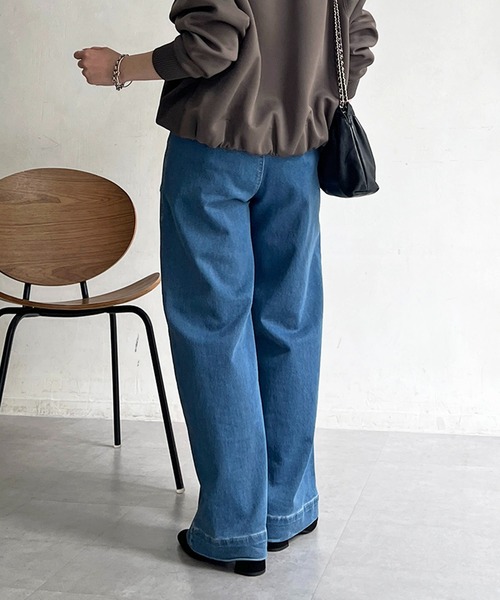un dix cors(アンディコール)の「ストレートデニム(その他パンツ・レディース・ブルー/インディゴブルー・FREE)」の4枚目の写真