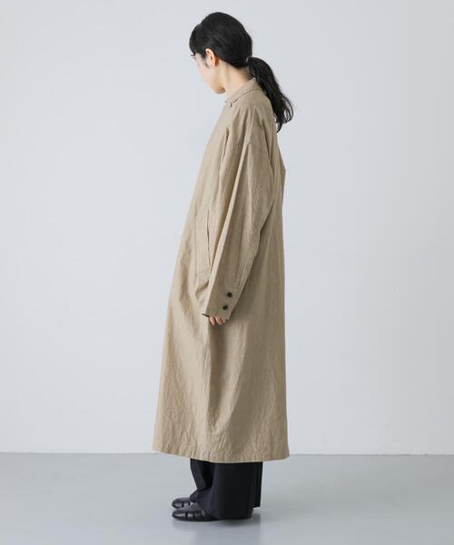 かぐれ（カグレ）の「テーラードカラーショップコート（その他アウター・レディース・ベージュ/チャコールグレー・FREE）」の11枚目の写真