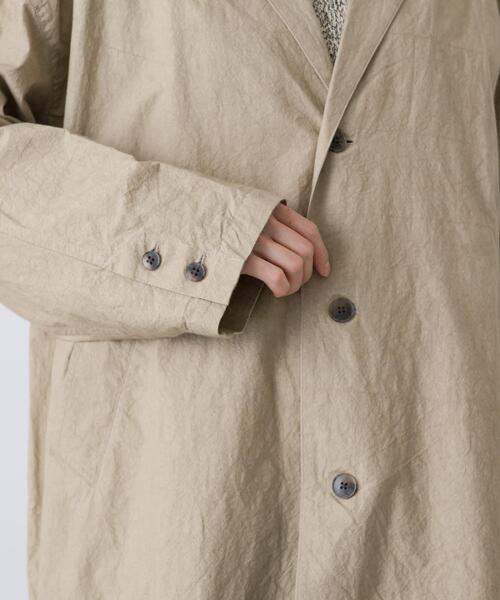 かぐれ（カグレ）の「テーラードカラーショップコート（その他アウター・レディース・ベージュ/チャコールグレー・FREE）」の14枚目の写真