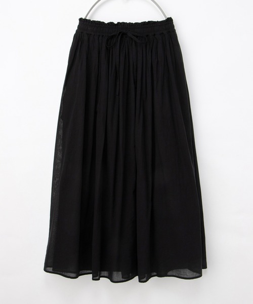 Honeys(ハニーズ)の「ロングスカート(スカート・レディース・オフホワイト/ブラック/サックスブルー/スミクロ/グリーン・S/M/LL/L)」の21枚目の写真