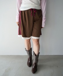 SANSeLF | 【SANSeLF】サイドラインレーストリムハーフパンツ saw26s027(その他パンツ)