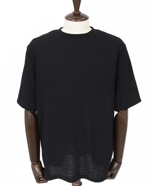 CAMBIO(カンビオ)の「mt10275- レースニットTシャツ(CA02-63219)(Tシャツ/カットソー・メンズ・ブラック/ネイビー/ホワイト・XL/L/M)」の20枚目の写真