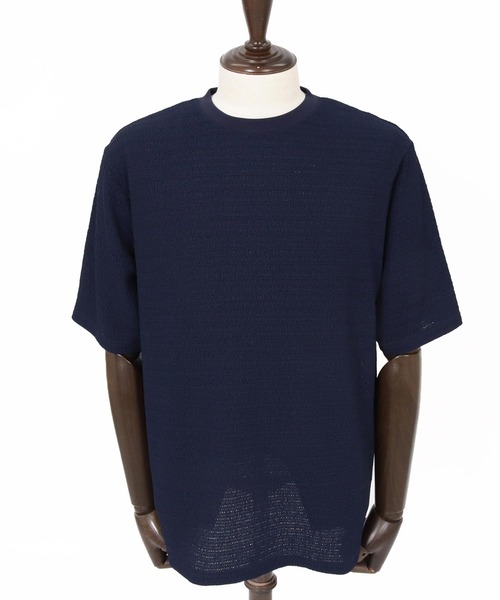 CAMBIO(カンビオ)の「mt10275- レースニットTシャツ(CA02-63219)(Tシャツ/カットソー・メンズ・ブラック/ネイビー/ホワイト・XL/L/M)」の22枚目の写真