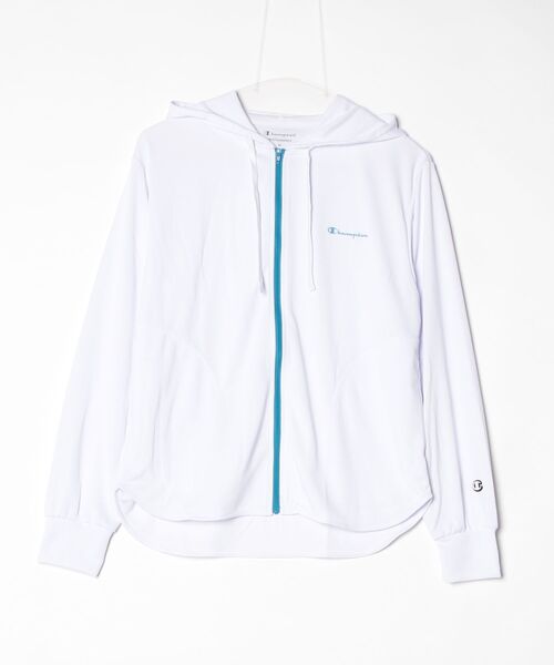 Champion（チャンピオン）の「チャンピオン  ZIP HOODED SHIRT（その他アウター・レディース・ネイビー/ホワイト・M/L）」の2枚目の写真