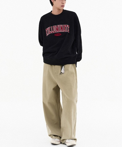 F.ILLUMINATE（フィルミネイト）の「【UNISEX】Filluminate／アーチロゴプルオーバー（スウェット・レディース・グレー/ブラック/ライトブルー・SMALL/MEDIUM）」の4枚目の写真