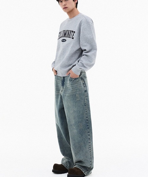 F.ILLUMINATE（フィルミネイト）の「【UNISEX】Filluminate／アーチロゴプルオーバー（スウェット・レディース・グレー/ブラック/ライトブルー・SMALL/MEDIUM）」の8枚目の写真