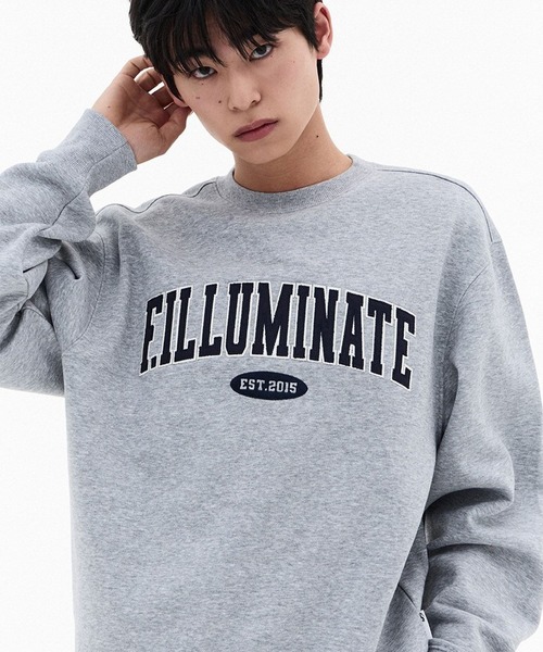 F.ILLUMINATE（フィルミネイト）の「【UNISEX】Filluminate／アーチロゴプルオーバー（スウェット・レディース・グレー/ブラック/ライトブルー・SMALL/MEDIUM）」の11枚目の写真