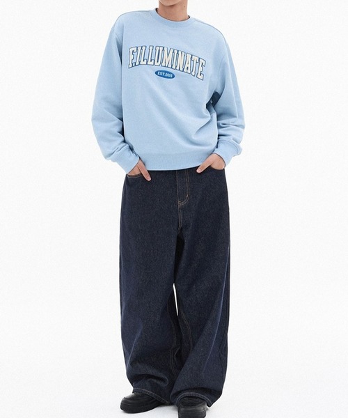 F.ILLUMINATE（フィルミネイト）の「【UNISEX】Filluminate／アーチロゴプルオーバー（スウェット・レディース・グレー/ブラック/ライトブルー・SMALL/MEDIUM）」の13枚目の写真