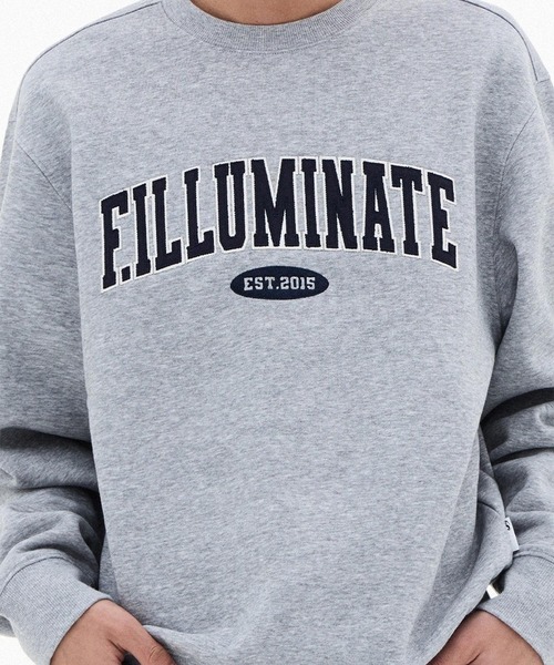F.ILLUMINATE（フィルミネイト）の「【UNISEX】Filluminate／アーチロゴプルオーバー（スウェット・レディース・グレー/ブラック/ライトブルー・SMALL/MEDIUM）」の12枚目の写真