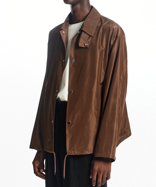 markaware(マーカウェア)の「【MARKAWARE】COACH JACKETⅢ(シルクタフタ / コーチジャケット)(ブルゾン・メンズ・ブラウン/ブラック・2/3)」の5枚目の写真