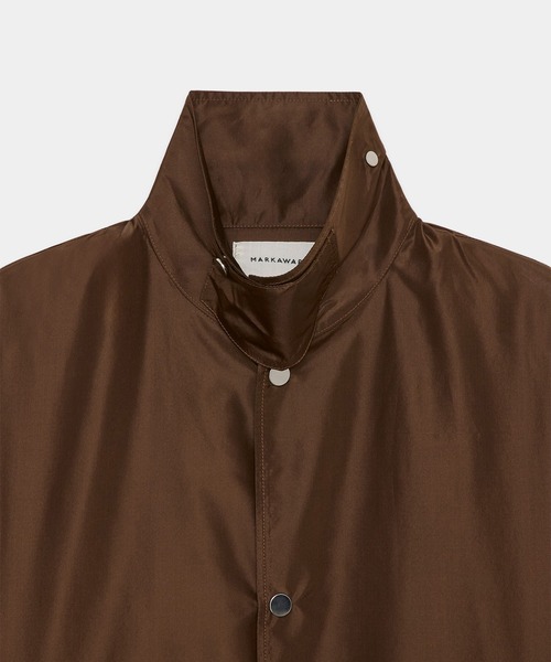 markaware(マーカウェア)の「【MARKAWARE】COACH JACKETⅢ(シルクタフタ / コーチジャケット)(ブルゾン・メンズ・ブラウン/ブラック・2/3)」の7枚目の写真