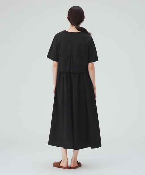 BEAMS HEART（ビームスハート）の「【洗濯可・サイドポケット付】レイヤード風 ワンピース（ワンピース・レディース・ブラック/ネイビー/グリーン・FREE）」の11枚目の写真