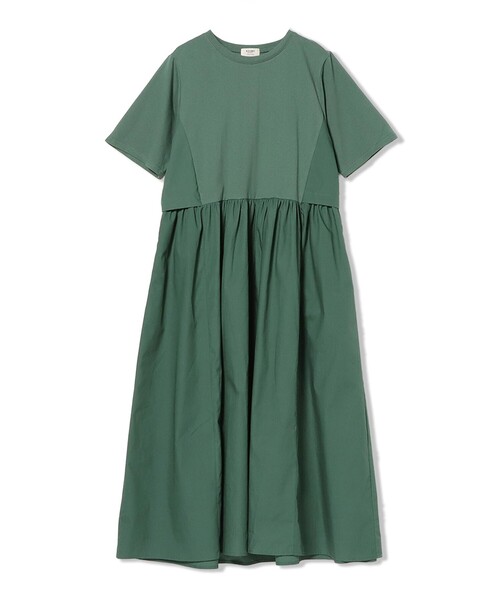 BEAMS HEART（ビームスハート）の「【洗濯可・サイドポケット付】レイヤード風 ワンピース（ワンピース・レディース・ブラック/ネイビー/グリーン・FREE）」の19枚目の写真