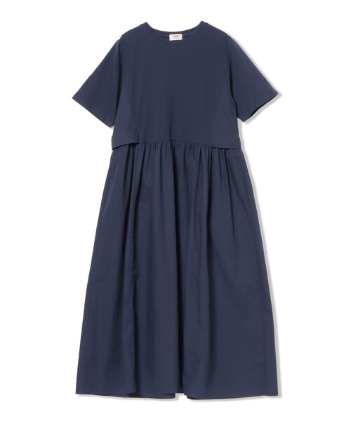 BEAMS HEART（ビームスハート）の「【洗濯可・サイドポケット付】レイヤード風 ワンピース（ワンピース・レディース・ブラック/ネイビー/グリーン・FREE）」の22枚目の写真