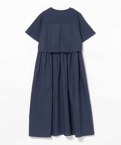 BEAMS HEART（ビームスハート）の「【洗濯可・サイドポケット付】レイヤード風 ワンピース（ワンピース・レディース・ブラック/ネイビー/グリーン・FREE）」の6枚目の写真