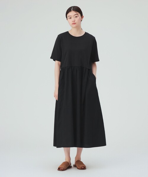 BEAMS HEART(ビームスハート)の「【7/2値下げ】レイヤード風 ワンピース(ワンピース・レディース・ブラック/ネイビー/グリーン・FREE)」の4枚目の写真