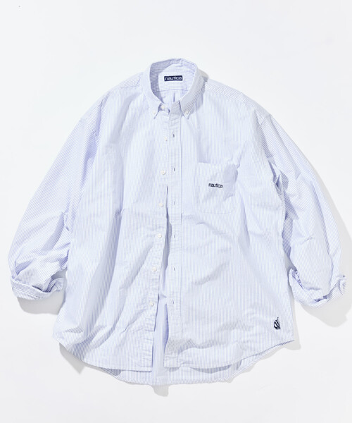 NAUTICA（ノーティカ）の「NAUTICA/ノーティカ ビッグシルエット オックスフォードBDシャツ（シャツ/ブラウス・メンズ・ホワイト/その他13/ピンク/ブラック/サックスブルー/イエロー・X-LARGE/LARGE/MEDIUM）」の6枚目の写真