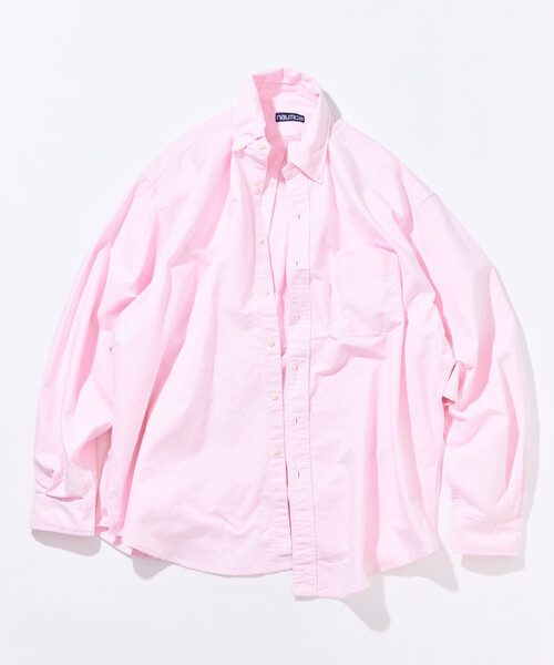 NAUTICA（ノーティカ）の「NAUTICA/ノーティカ ビッグシルエット オックスフォードBDシャツ（シャツ/ブラウス・メンズ・ホワイト/その他13/ピンク/ブラック/サックスブルー/イエロー・X-LARGE/LARGE/MEDIUM）」の5枚目の写真