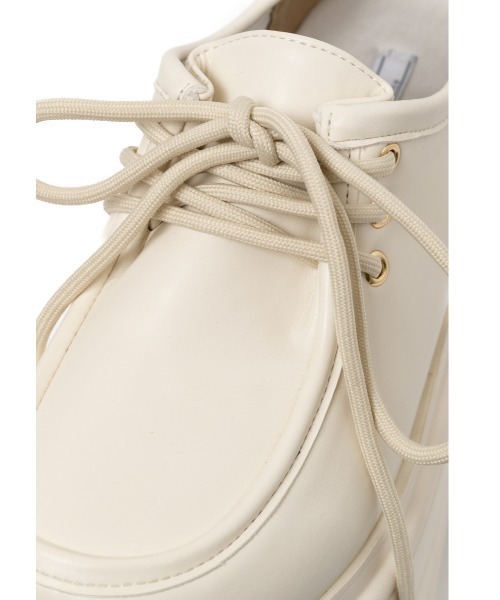 R&E（アールアンドイー）の「【2026SS新作】【R&E】ボリュームソールモカシンシューズ/デキシューズ/厚底ローファー（モカシン/デッキシューズ・レディース・ブラック/アイボリー/ベージュ系その他・L/M/S/LL）」の11枚目の写真