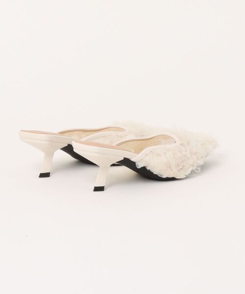 DONOBAN（ドノバン）の「フリルチュールミュール（サンダル・レディース・アイボリー/ブラック・24.5cm/23.5cm/22.5cm）」の3枚目の写真