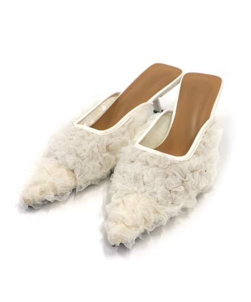 DONOBAN（ドノバン）の「フリルチュールミュール（サンダル・レディース・アイボリー/ブラック・24.5cm/23.5cm/22.5cm）」の20枚目の写真