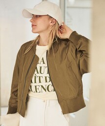 Rouge vif | ミリタリーブルゾン/形状記憶/シワ防止(ブルゾン)