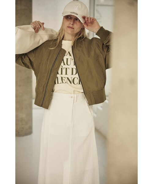 Rouge vif（ルージュヴィフ）の「ミリタリーブルゾン/形状記憶/シワ防止（ブルゾン・レディース・ダークネイビー/カーキ・フリー）」の12枚目の写真